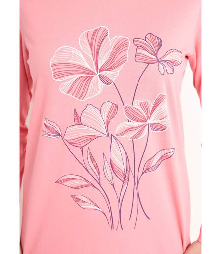 Lot de 2 chemises de nuit coton mi longue