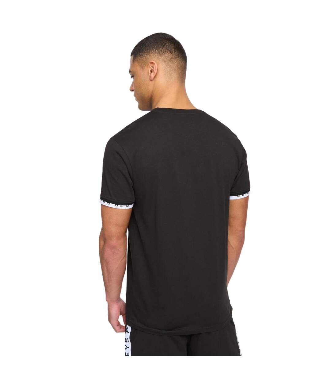 Ensemble t-shirt et short henjaque homme noir Henleys-2