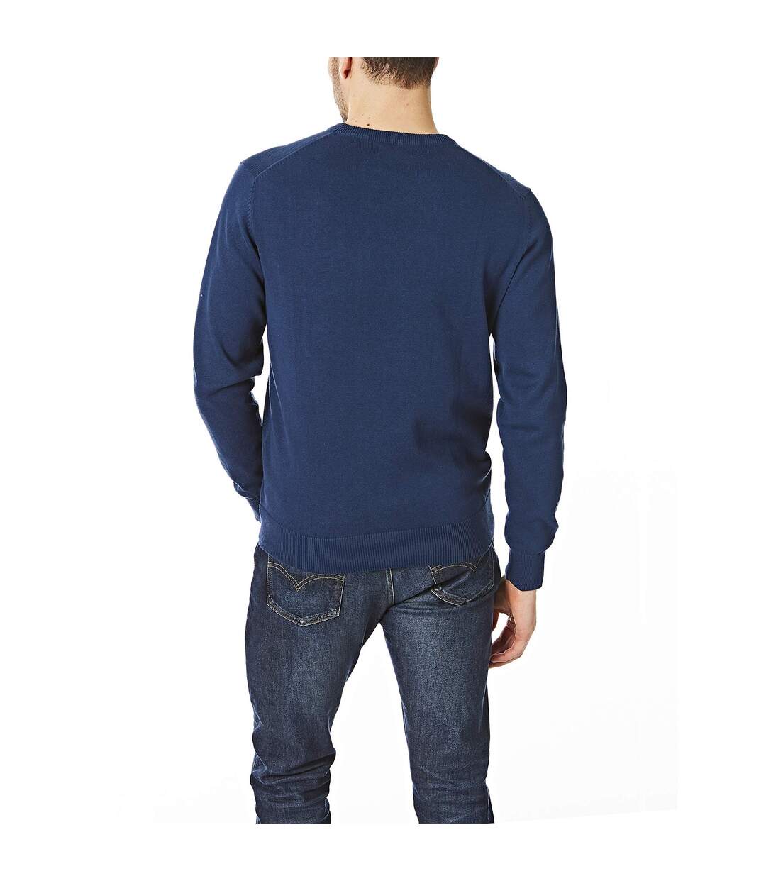 Pull Homme Bleu Denim CastlePoint-3