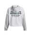 Womens/ladies Fleece Hoodie White Under Armour-2
