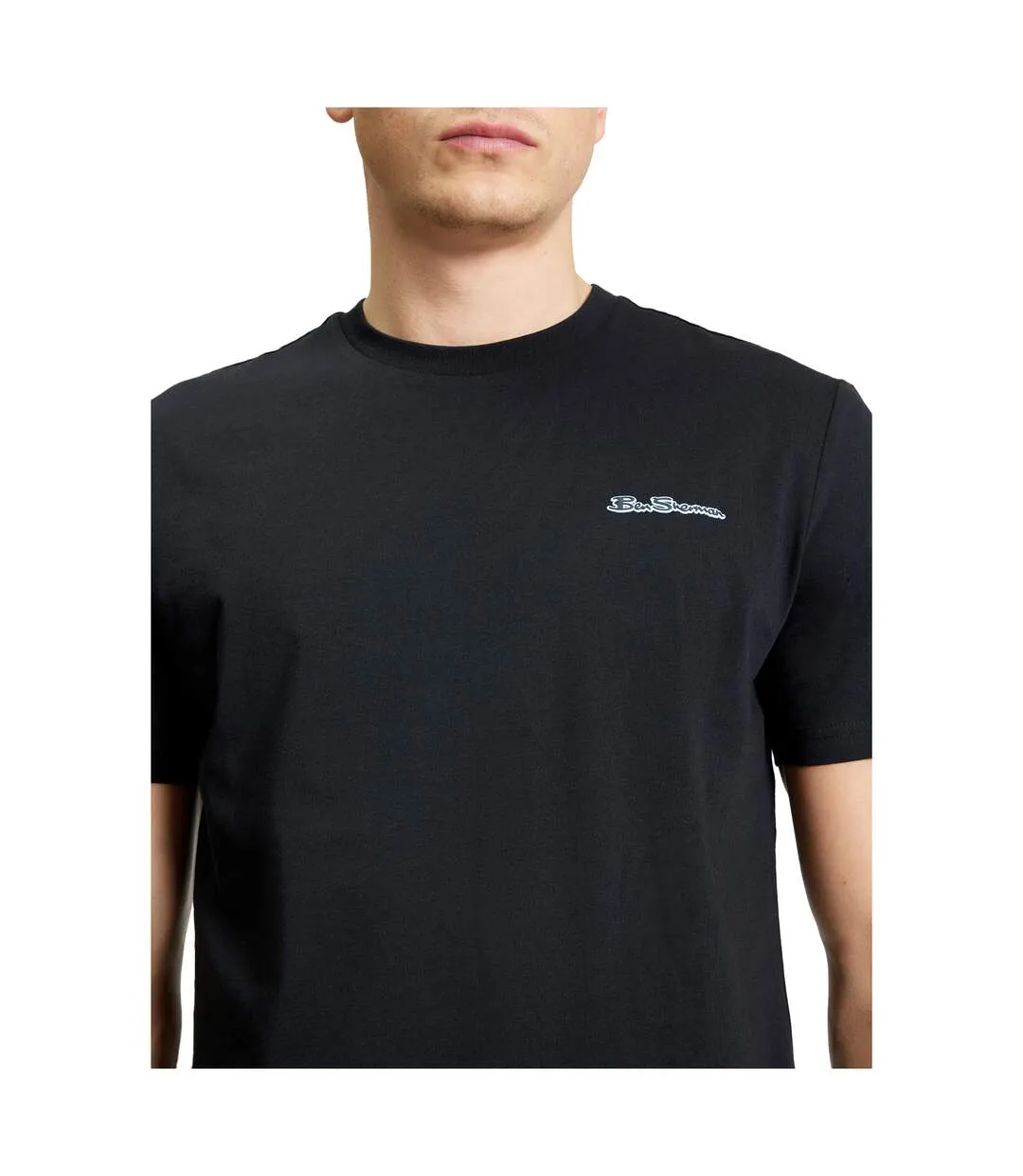 Mens Signature T-shirt Black Ben Sherman-4
