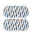 Lot de 6 Assiettes à Dessert Umami Rayure 19cm Bleu-1