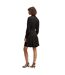 Womens/ladies Dimkai Wrap Dress Black Boss-2