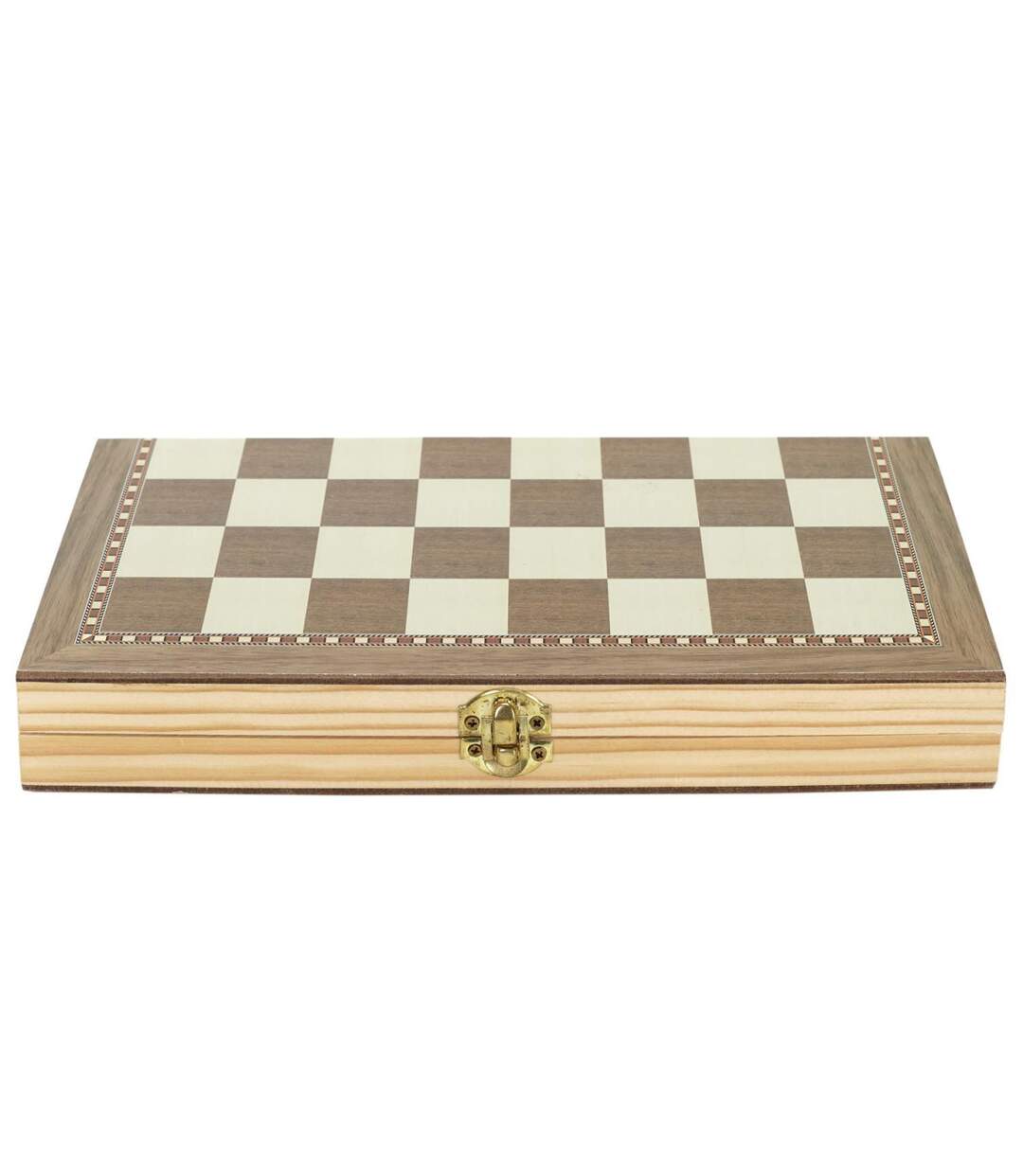Jeu de Société en Bois 3 en 1 29cm Naturel-2