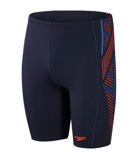 Jammer De Natation Motif/style À Rayures Homme Bleu Marine Orange Rayures Speedo