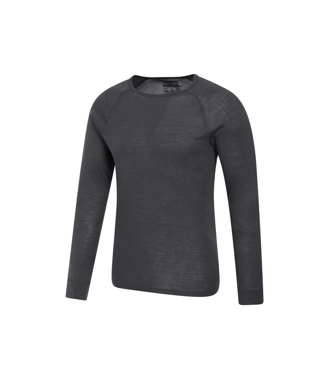 Mens Merino Wool Thermal Top Grey Mountain Warehouse-3