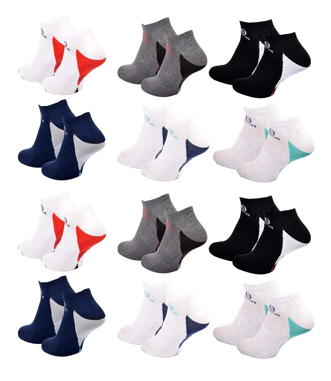 Chaussettes SERGIO TACCHINI SNEAKER 12 Pcs 3147-3