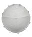 Tapis Déco Enfant Gros Pompons 90cm Gris-1