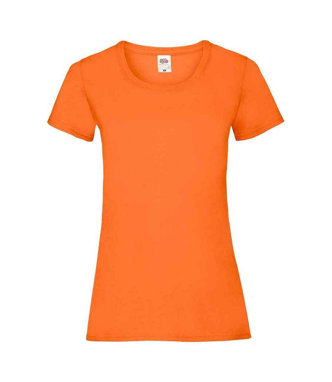 T-shirt valueweight femme orange Fruit of the Loom