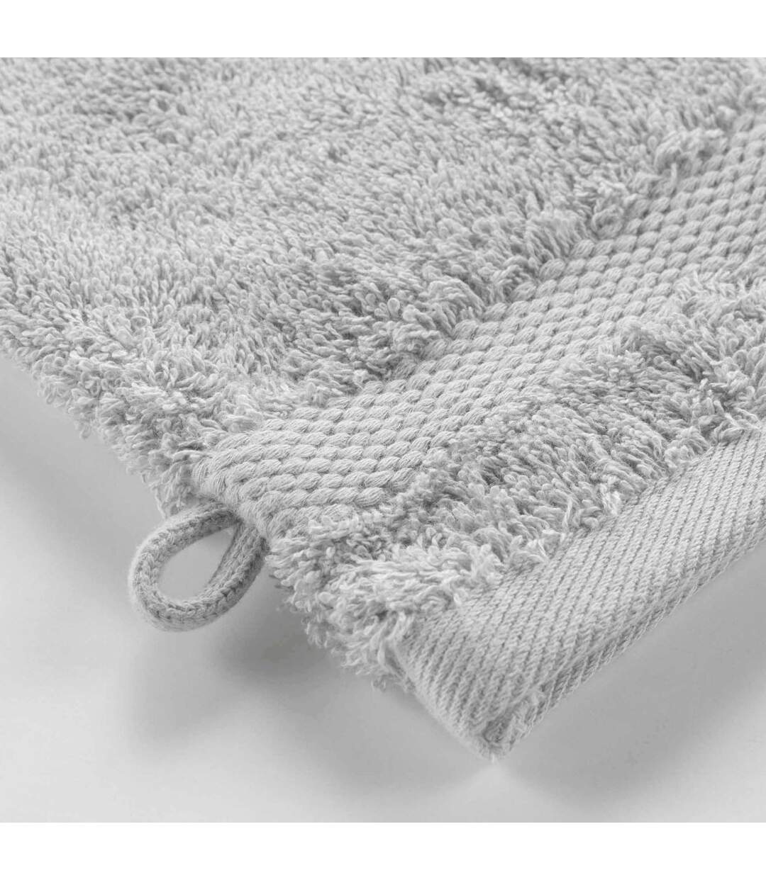 Lot de 2 Gants de Toilette Elegance 15x21cm Gris Perle-2