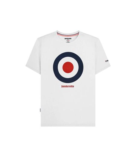 T-shirt Motif/style Cible Homme Blanc Lambretta