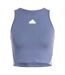Womens/ladies Future Icons 3 Stripes Slim Tank Top Preloved Ink Adidas-2