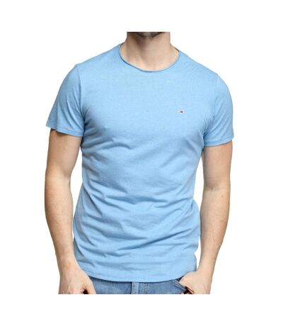 T-shirt Bleu Homme Tommy Jeans Slim Jaspe - XS