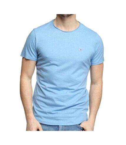 T-shirt Bleu Homme Tommy Jeans Slim Jaspe - XS