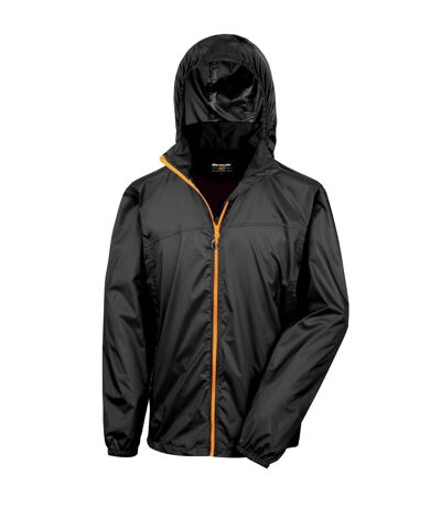 Veste stowable adulte noir / orange Result Urban