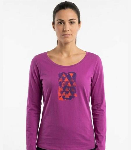 Mayflower NEON1 : Tee-shirt manches longues rose fushia 100% coton éclatant