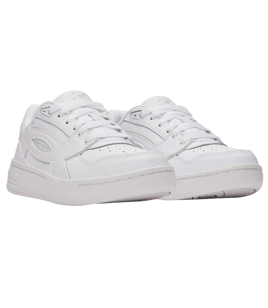 Mens Low Cut Trainers Black White Under Armour-4