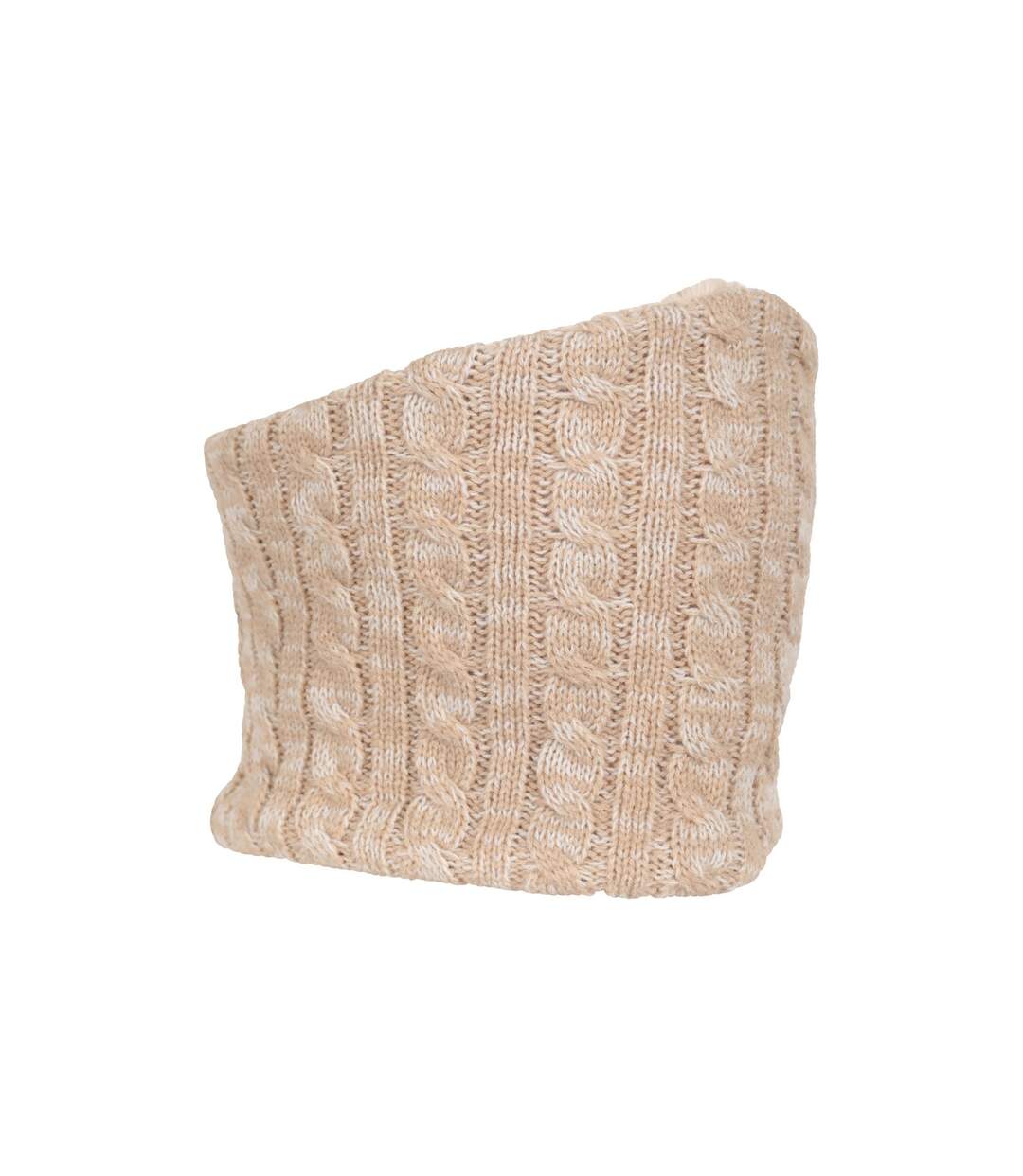 Womens/ladies Faux Fur Lined Neck Warmer One Size Beige Mountain Warehouse-1