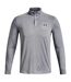 Mens Playoff 2.0 Quarter Zip Top Grey Under Armour-2