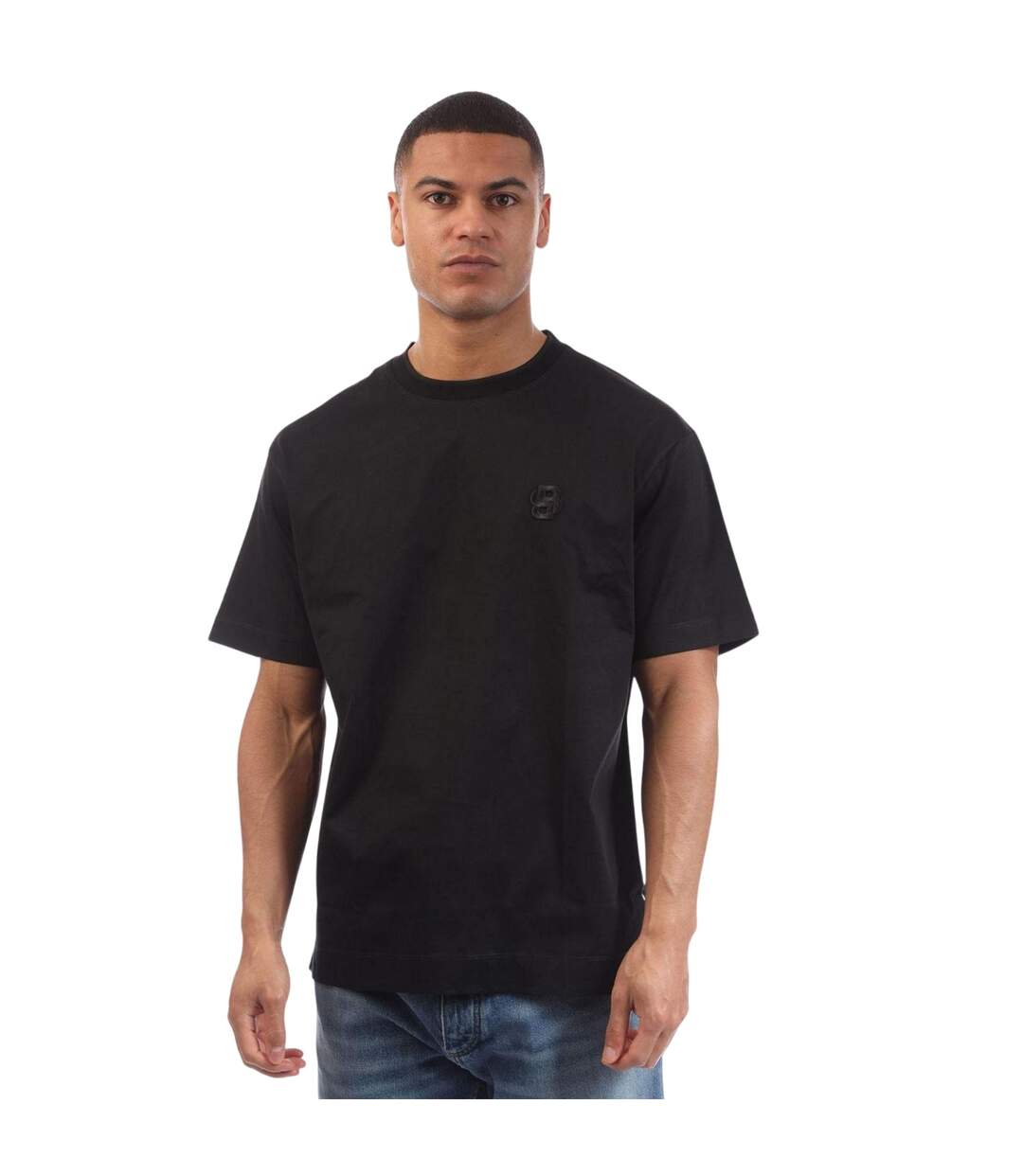 T-shirt Motif/style Monogramme Tames Homme Noir Boss-4