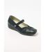 Ballerines largeur confort cuir scratchées-1