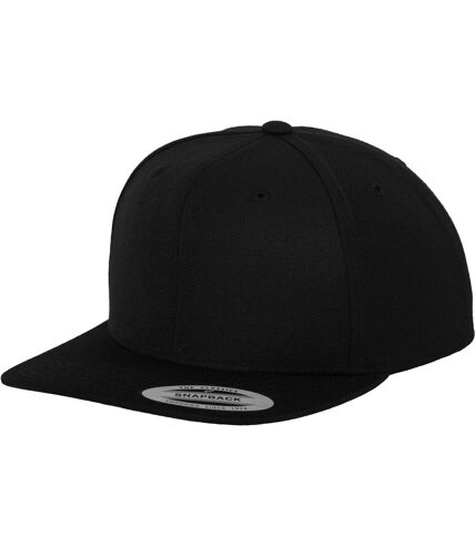 Yupoong Mens The Classic Premium Snapback Cap (Pack of 2) (Black/Black)