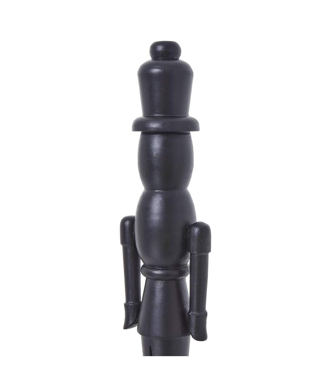 Wooden nutcracker ornament 60cm x 12cm x 14cm black Hill Interiors-3
