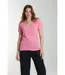Tee Shirt Col V Manches Courtes Femme Maddy Bubble Gum(fuschia) | Gerard Pasquier Avec Col-v | Gerar-2