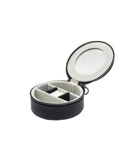 Davidts - Coffret à bijoux rond Zip'n go - noir - 7608