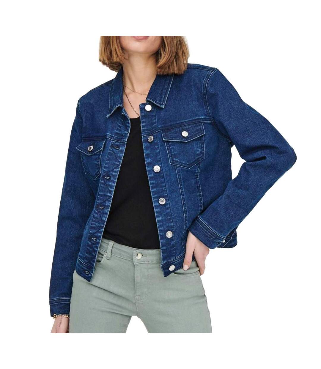 Veste en jean Bleu Femme Only Ray Royal - S