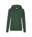Sweat À Capuche Classic Femme Vert Bouteille Fruit Of The Loom-1