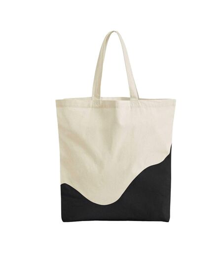 Tote Bag Motif/style Ondulé Taille Unique Naturel Noir Westford Mill
