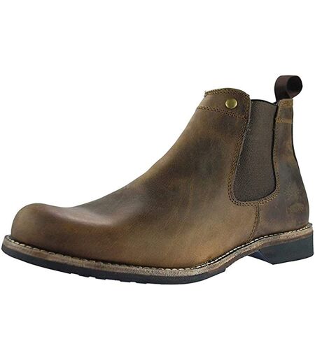 Woodland Mens Leather Dealer/Chelsea Boot (Brown) - UTDF1105
