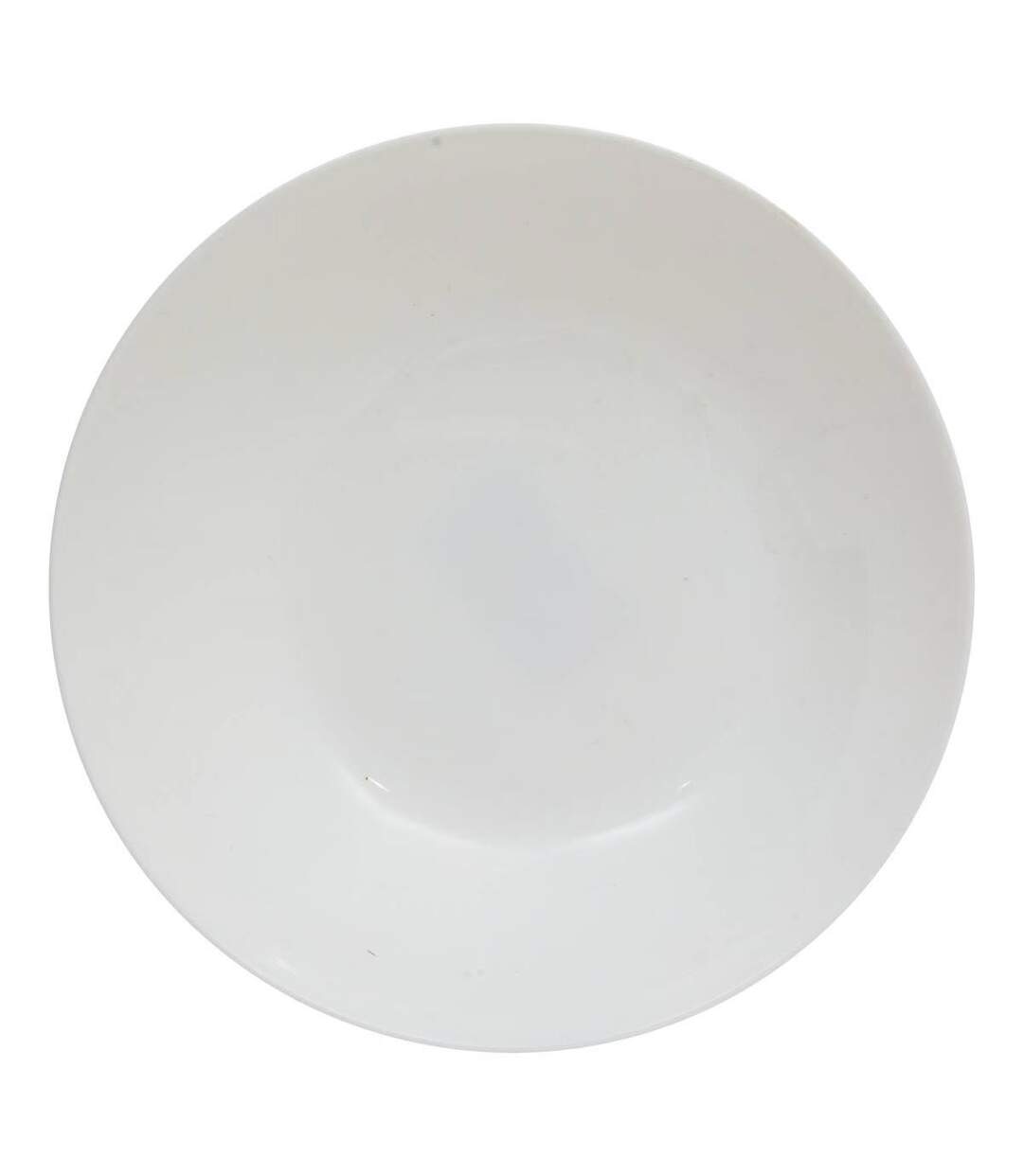 Lot de 6 Assiettes Creuses en Verre Louise 20cm Blanc-1