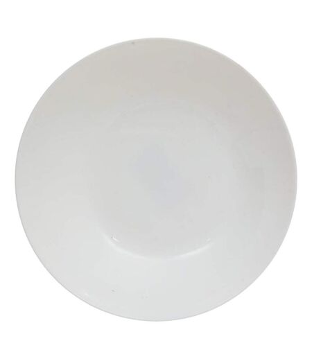 Lot de 6 Assiettes Creuses en Verre Louise 20cm Blanc