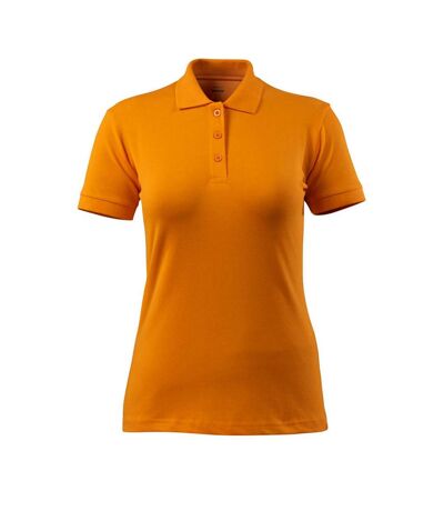 Womens/ladies Grasse Crossover Polo Shirt Bright Orange Mascot