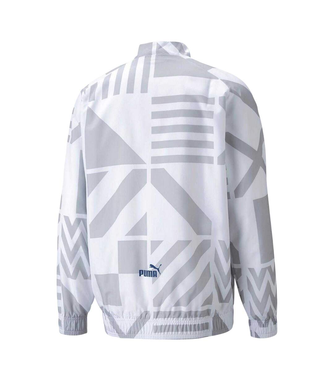 Mens Prematch Olympique De Marseille Fc Jacket White Puma-3