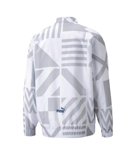 Mens Prematch Olympique De Marseille Fc Jacket White Puma