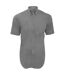 Kustom Kit Mens Short Sleeve Corporate Oxford Shirt (Silver Gray)