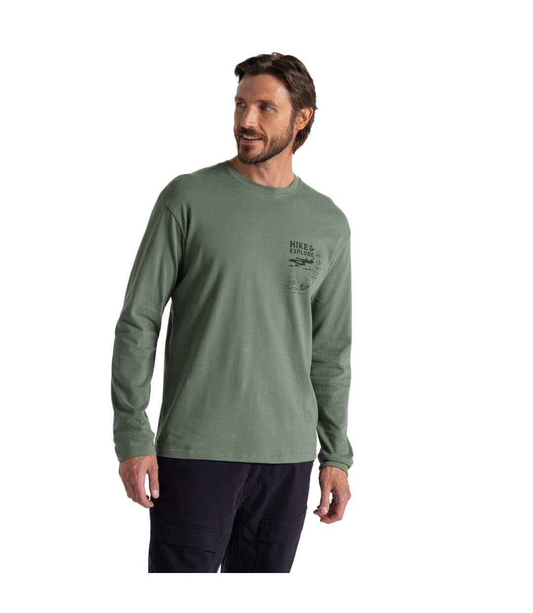 T-shirt national trust limestone homme vert laurier Craghoppers-1