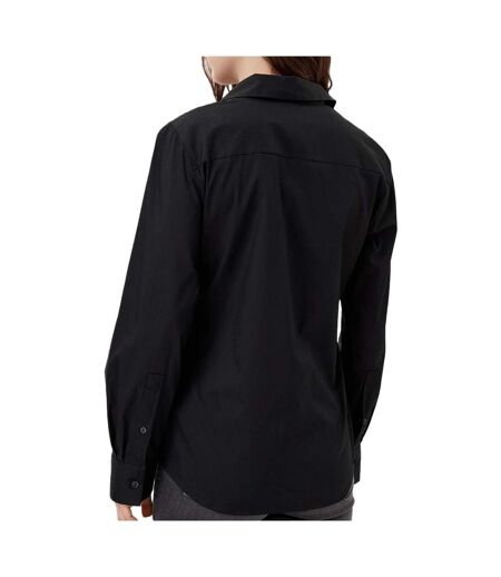 Chemise noir femme tommy hilfiger ess poplin regular s - 34