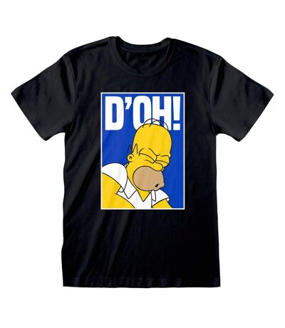 Simpsons - T-shirt D'OH - Adulte (Noir) - UTHE613