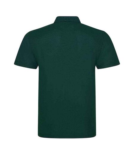 Mens polyester polo shirt bottle green PRO RTX