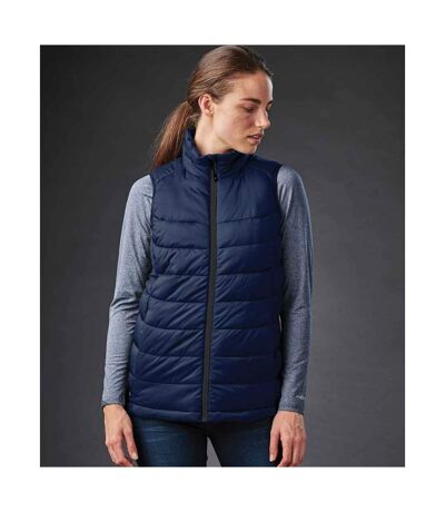 Womens/ladies Stavanger Thermal Body Warmer Navy Graphite Grey Stormtech