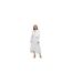 Robe Longue Motif/style Broderie Femme Blanc Imprimé Boss-1