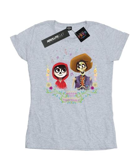 Disney - T-shirt COCO MIGUEL AND HECTOR - Femme (Gris chiné) - UTBI14326