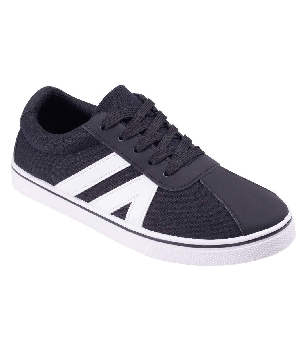 Baskets Loster Teen Enfant Noir Blanc Martes-1
