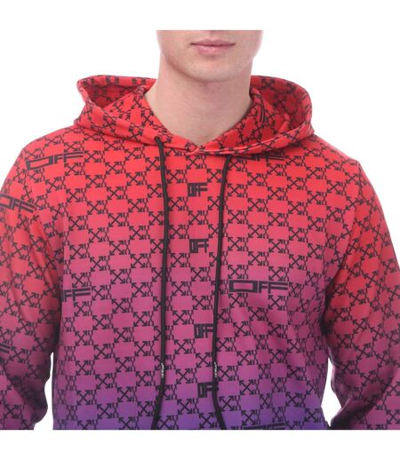 Sweat à capuche athl homme rouge Off White