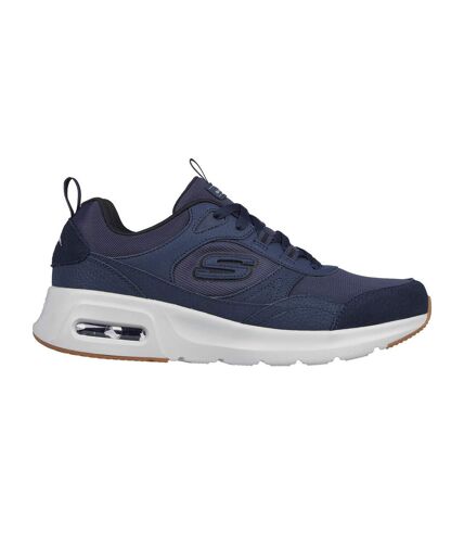 Mens sketch-air court suede trainers navy/black Skechers