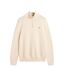 Mens Micro Textured Half Zip Sweatshirt Cream Gant-2